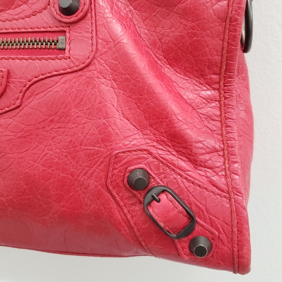100%Authentic Balenciaga ClassicCityBag Red Small - Picture 4 of 16